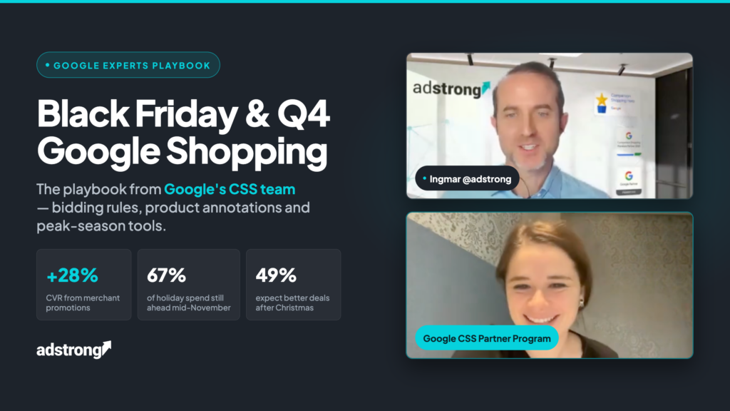 Black Friday Google Shopping Playbook